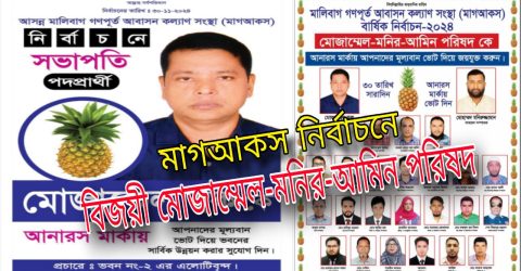মাগআকস নির্বাচনে আনারস মার্কায় বিপুল ভোটে বিজয়ী মোজাম্মেল
